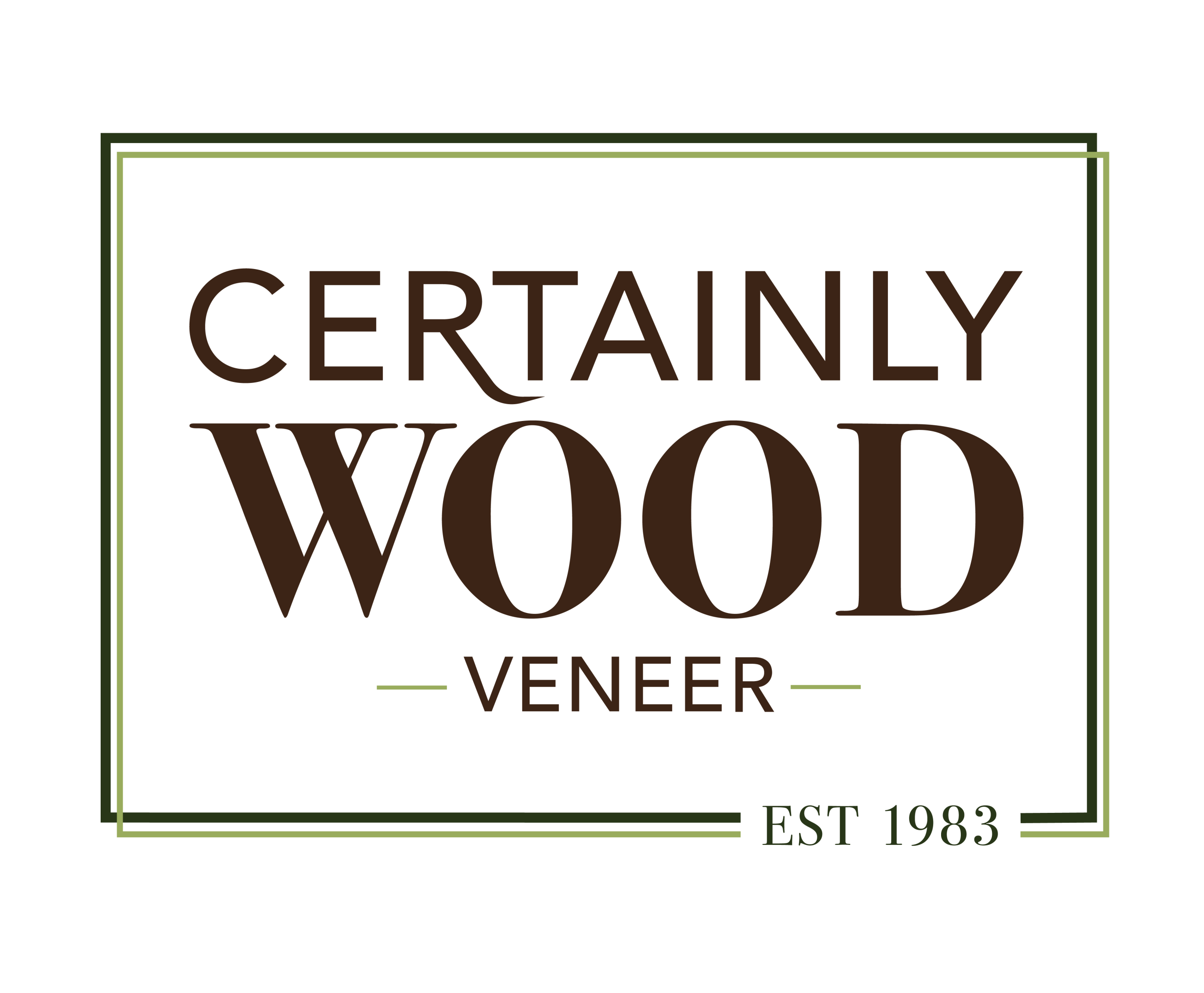 Certainly Wood Veneer logo